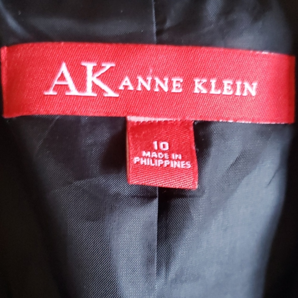 EUC Anne Klein Sz 10 black blazer - Picture 2 of 6